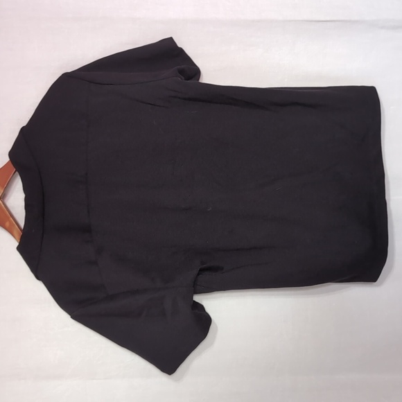 Denim & Flower Ricky Singh Black Short Sleeve Collared Button up Size Medium - Picture 4 of 4